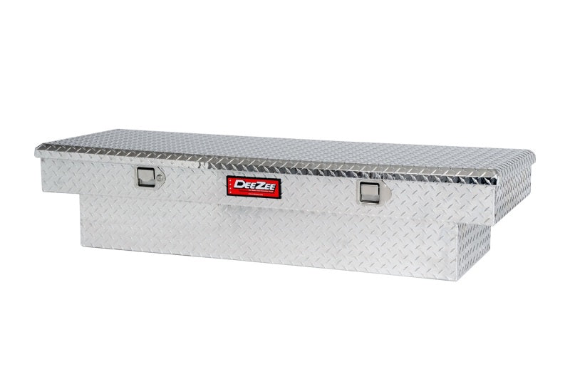 Deezee Universal Tool Box - Red Crossover - Single Lid BT Alum Mid Size