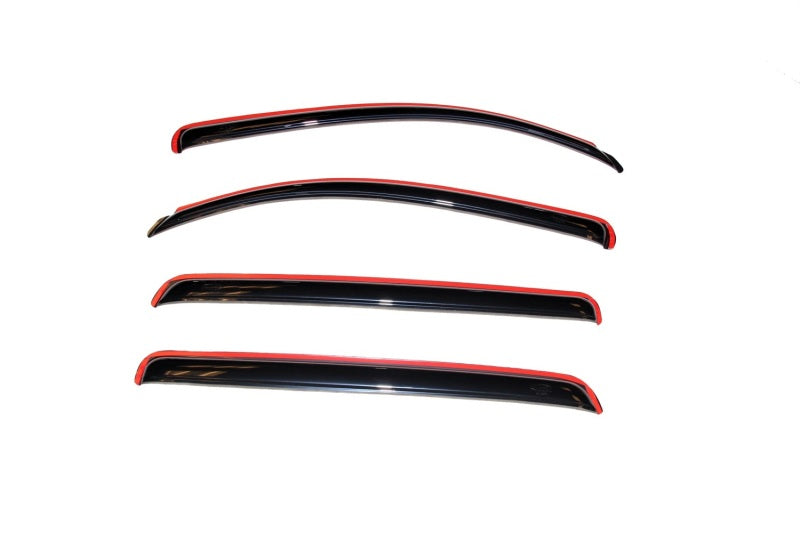 AVS 07-18 Toyota Tundra Crewmax Ventvisor In-Channel Front & Rear Window Deflectors 4pc - Smoke