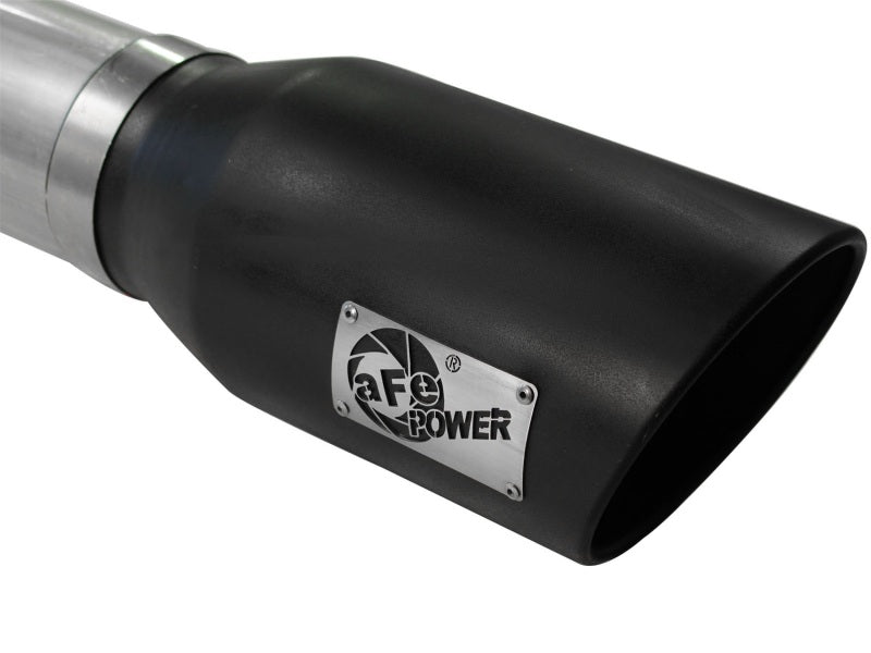 aFe MACHForce XP 5in DPF-Back Stainless Steel Exhaust , Blk,Ford Diesel Trucks 11-14 V8-6.7L td