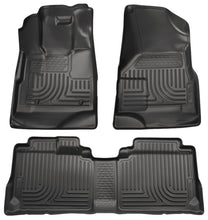 Load image into Gallery viewer, Husky Liners 09-12 Ford Escape/Mazda Tribute (Base/Hybrid) WeatherBeater Combo Black Floor Liners