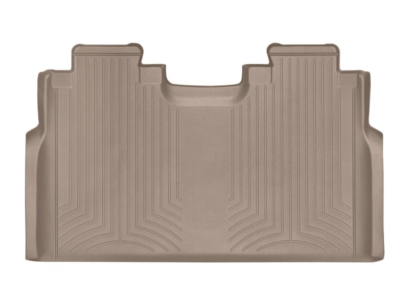 WeatherTech 2015+ Ford F-150 SuperCrew Cab Rear FloorLiner - Tan (w/ 1st Row Bench Seats)