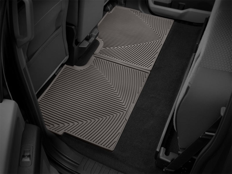 WeatherTech 2015+ Ford F-150 Rear Rubber Mats - Cocoa