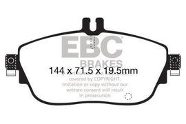 EBC 13+ Mercedes-Benz CLA250 2.0 Turbo Greenstuff Front Brake Pads