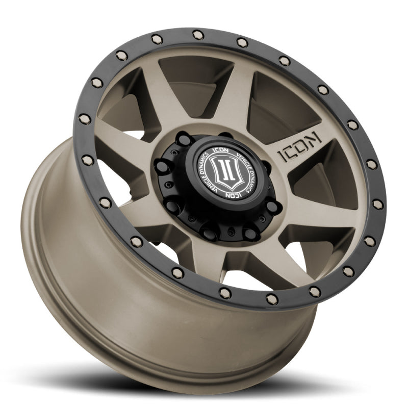 ICON Rebound HD 18x9 8x6.5 12mm Offset 5.5in BS 121.4mm Bore Bronze Wheel