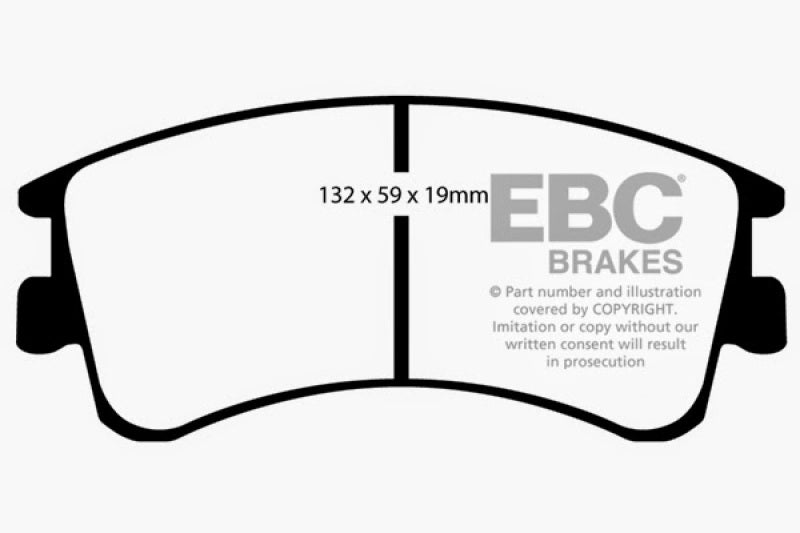 EBC 03-05 Mazda 6 2.3 Greenstuff Front Brake Pads