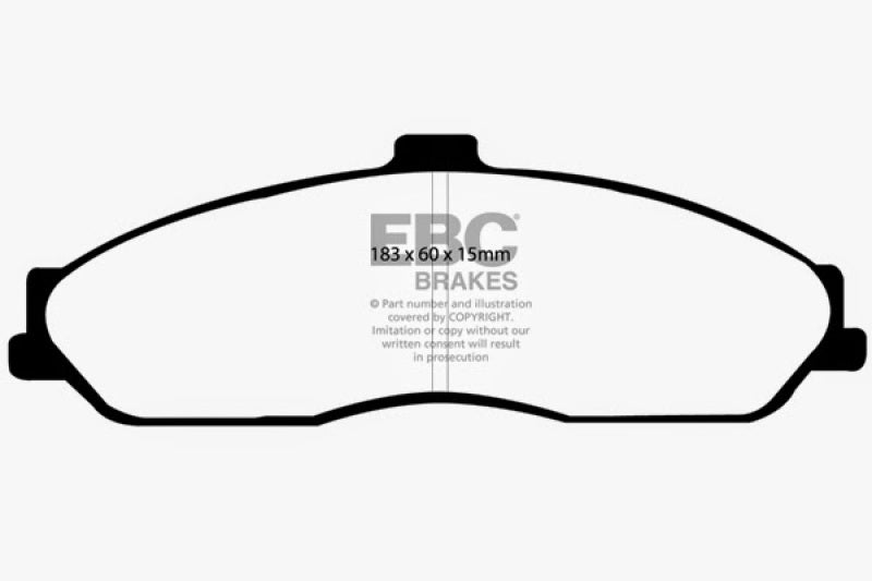 EBC 03-04 Cadillac XLR 4.6 Greenstuff Front Brake Pads