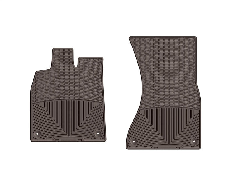 WeatherTech 2012+ Audi A6/S6 Front Rubber Mats - Cocoa