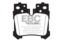 Load image into Gallery viewer, EBC 07+ Lexus LS460 4.6 Greenstuff Rear Brake Pads