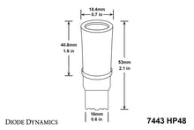 Load image into Gallery viewer, Diode Dynamics 7443 LED Bulb HP48 LED - Amber Set of 4