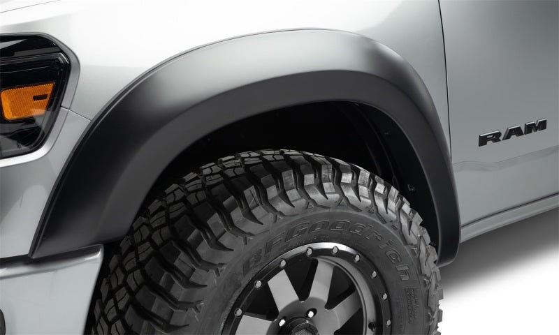 Bushwacker 19-22 Ram 1500 (Excl. Rebel/TRX) 67.4 & 76.3in Bed Extend-A-Fender Flares 2pc FR - Blk