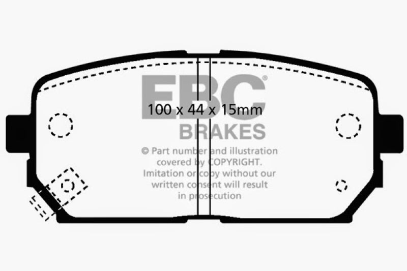 EBC 07-10 Kia Rondo 2.4 Greenstuff Rear Brake Pads