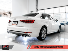 Load image into Gallery viewer, AWE Tuning Audi B9 S4 SwitchPath Exhaust - Non-Resonated (Silver 102mm Tips)