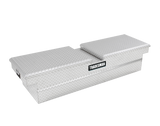 Tradesman Aluminum Gull Wing Cross Bed Truck Tool Box w/Push Button (70in.) - Brite