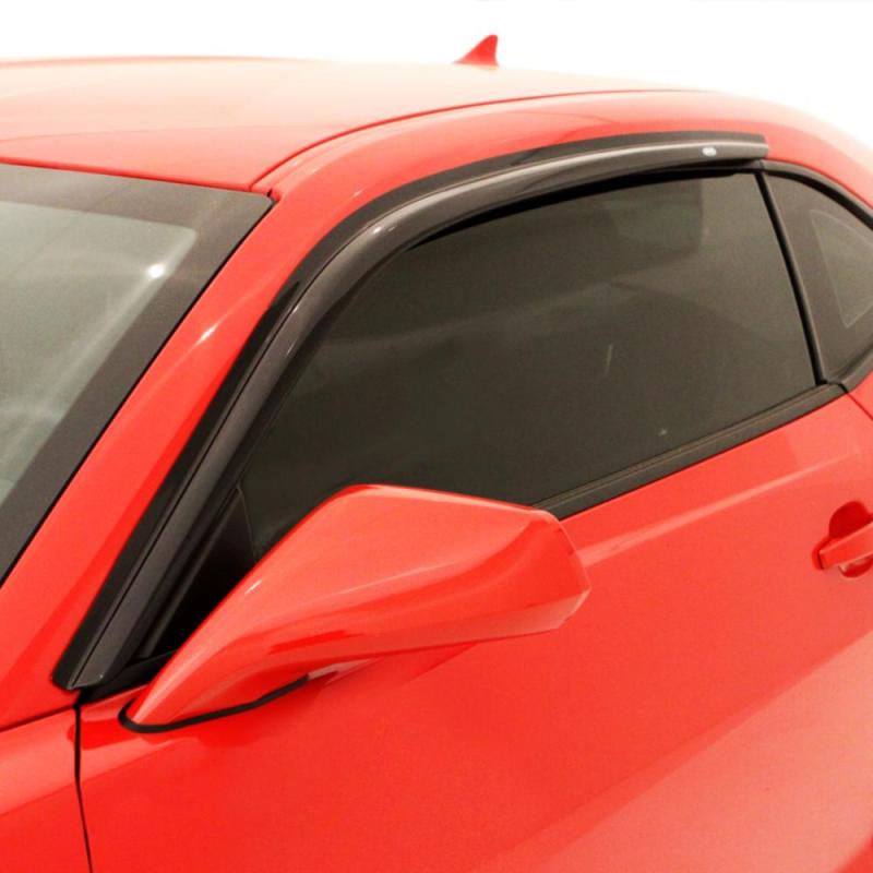 AVS 15-18 Ford Mustang Ventvisor Outside Mount Window Deflectors 2pc - Smoke