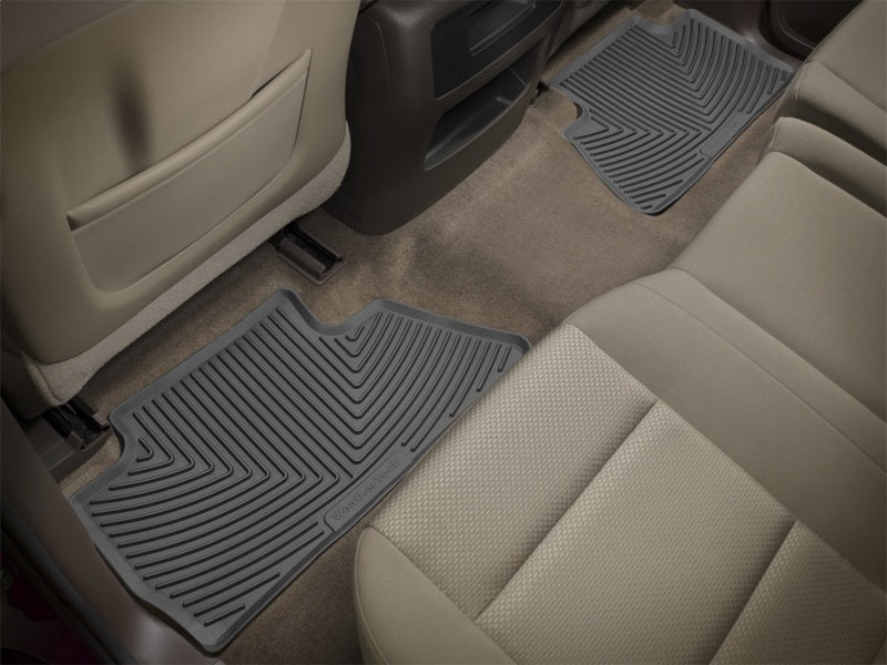 WeatherTech 2017+ Honda Ridgeline Rear Rubber Mats - Black