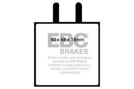 EBC 59-65 Aston Martin DB4 3.7 Convertible Greenstuff Front Brake Pads