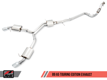 Load image into Gallery viewer, AWE Tuning Audi B9 A5 Touring Edition Exhaust Dual Outlet - Chrome Silver Tips (Includes DP)