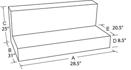 Tradesman Steel L-Shape Liquid Storage Tank - Black