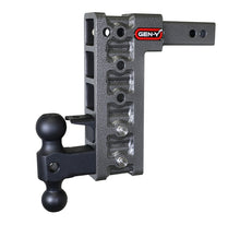 Load image into Gallery viewer, Gen-Y Mega Duty 2in Shank 10in Drop 1.5K TW 10K Hitch w/GH-031 Dual-Ball/GH-032 Pintle Lock