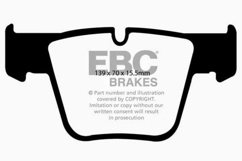 EBC 07-11 Mercedes-Benz CL63 AMG 6.2 Redstuff Front Brake Pads