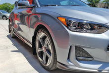 Load image into Gallery viewer, Rally Armor 19-21 Hyundai Veloster Turbo/2.0/R-Spec Black UR Mud Flap w/White Logo