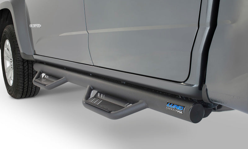 Lund 15-17 Chevy Colorado Crew Cab Terrain HX Step Nerf Bars - Black