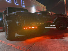 Load image into Gallery viewer, ORACLE Lighting 18-22 Jeep Wrangler JL Skid Plate w/ Integr LED Emitters - Amber SEE WARRANTY