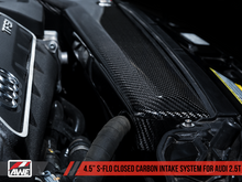 Load image into Gallery viewer, AWE Tuning Audi RS3 / TT RS 4.5in S-FLO Carbon Inlet Tube