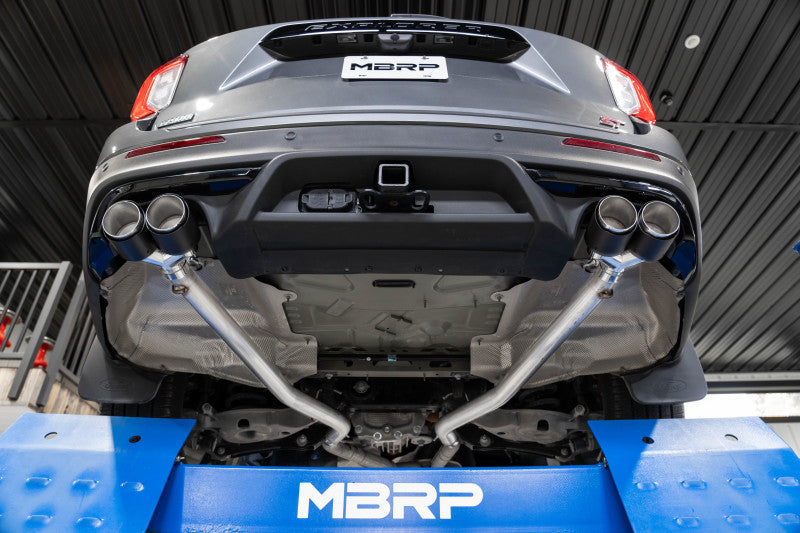 MBRP 20-21 Ford Explorer ST 3.0L EcoBoost Dual Rear Exit Axle Back w/ Quad Carbon Fiber Tips - T304