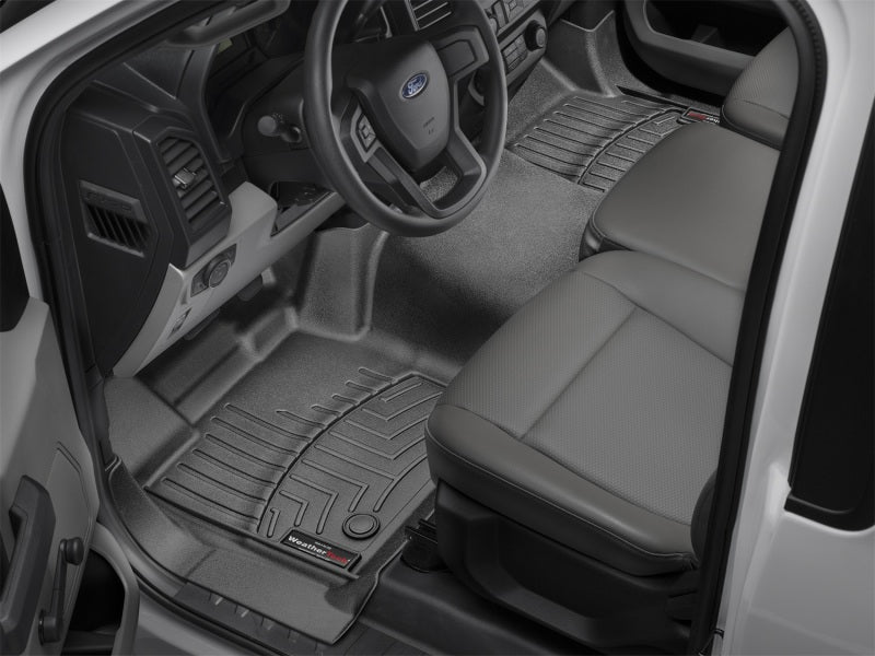 WeatherTech 2019+ Chevrolet Silverado 1500 Reg Cab (Vinyl Floors) Rear FloorLiner - Black