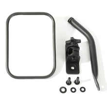 Load image into Gallery viewer, Rugged Ridge 97-18 Jeep Wrangler Textured Black Rectangluar Quick Release Mirror