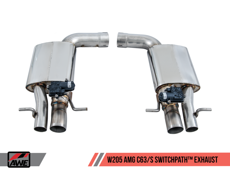 AWE Tuning Mercedes-Benz W205 AMG C63/S Sedan SwitchPath Exhaust System - for Non-DPE Cars