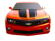 Load image into Gallery viewer, AVS 10-15 Chevy Camaro (Grille Fascia Mount) Aeroskin Low Profile Acrylic Hood Shield - Smoke