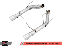 Load image into Gallery viewer, AWE Tuning S197 Mustang GT Axle-back Exhaust - Track Edition (Chrome Silver Tips)