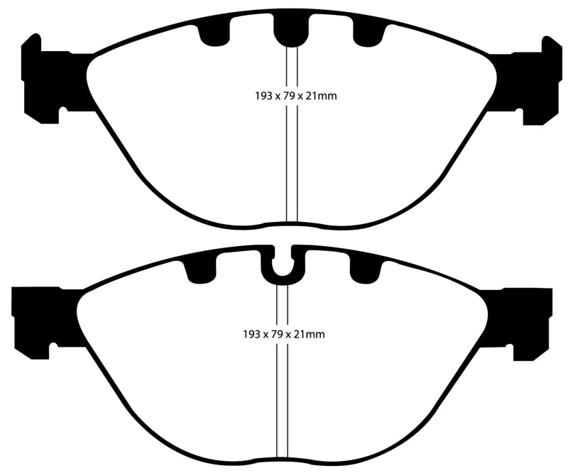 EBC 06-10 BMW M5 5.0 (E60) Bluestuff Front Brake Pads
