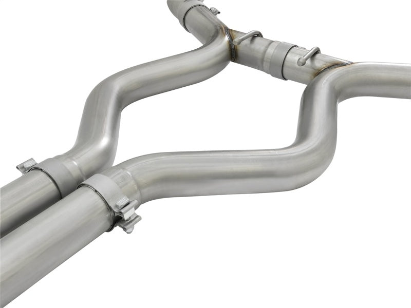 aFe MACHForce XP 3in Aggressive Toned Cat-Back Exhausts w/ Polished Tips 15-17 Ford Mustang V6/V8