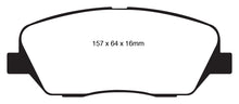 Load image into Gallery viewer, EBC 08-11 Kia Borrego 3.8 Greenstuff Front Brake Pads