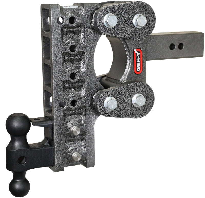 Gen-Y The Boss Torsion-Flex 2.5in Shank 10in Drop 16K Hitch w/GH-051 Dual-Ball/GH-032 Pintle Lock