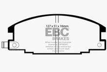 Load image into Gallery viewer, EBC 94-95 Honda Passport 2.6 Greenstuff Front Brake Pads