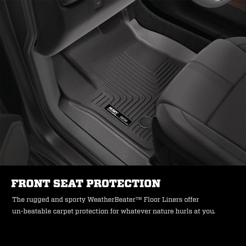 Husky Liners 2022 Toyota Tundra WeatherBeater CC CrewMax Front & 2nd Seat Floor Liner - Blk