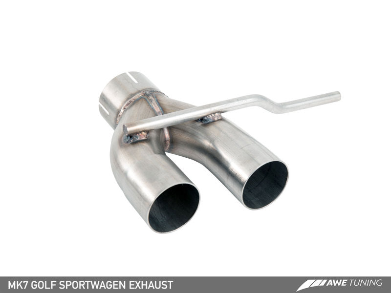 AWE Tuning VW MK7 Golf SportWagen Track Edition Exhaust w/Chrome Silver Tips (90mm)