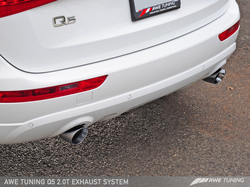 AWE Tuning Audi 8R Q5 2.0T Touring Edition Exhaust - Polished Silver Tips