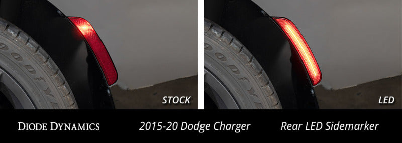 Diode Dynamics 15-21 Dodge Charger LED Sidemarkers - Smoked (set)