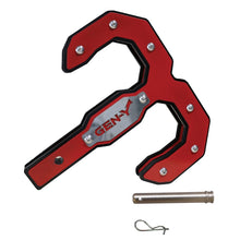 Load image into Gallery viewer, Gen-Y Hulk 2.5 21K Tow Hook 2.5in Shank w/GH-099 Pin/GH-011 Twist Clip - Black/Red