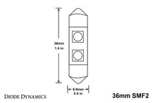 Load image into Gallery viewer, Diode Dynamics 36mm SMF2 LED Bulb Warm - White (Single)