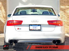 Load image into Gallery viewer, AWE Tuning Audi C7 / C7.5 S6 4.0T Track Edition Exhaust - Diamond Black Tips