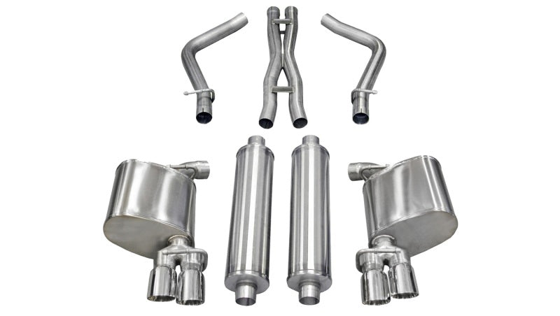 Corsa 2011-2014 Dodge Charger R/T 5.7L V8 Polished Xtreme Cat-Back Exhaust