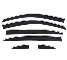 Load image into Gallery viewer, AVS 06-10 Infiniti M45 Ventvisor Low Profile Deflectors 6pc - Smoke w/Chrome Trim