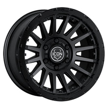 Load image into Gallery viewer, ICON Recon Pro 17x8.5 5 x 150 25mm Offset 5.75in BS Satin Black Wheel