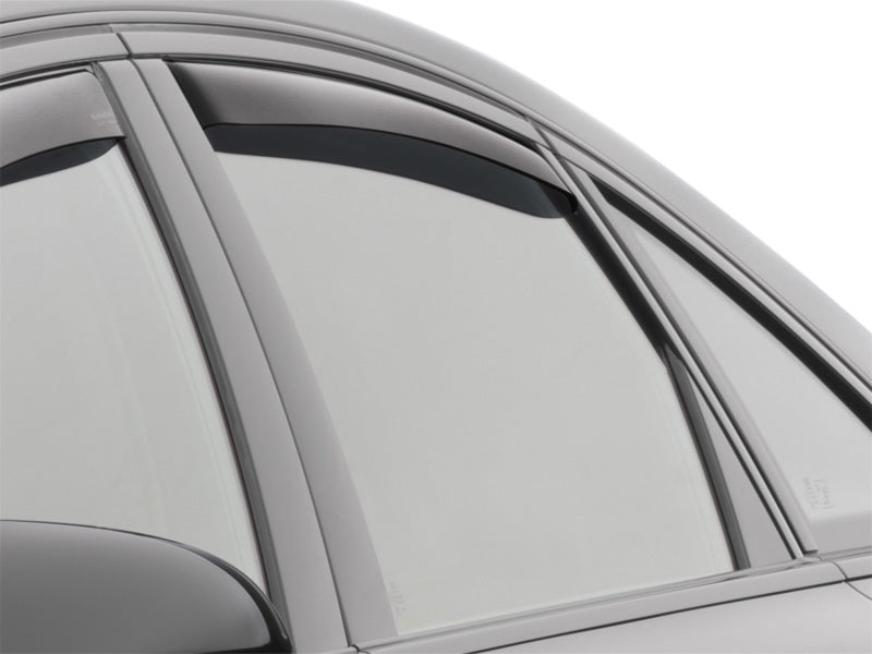 WeatherTech 12-18 Audi A6 / S6 Rear Side Window Deflectors - Dark Smoke